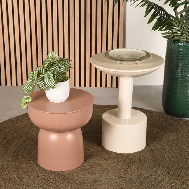 Bijzettafel Rif 8211 Beige 8211 Metaal 8211 Label51 8211 Rhb Home Amp Living