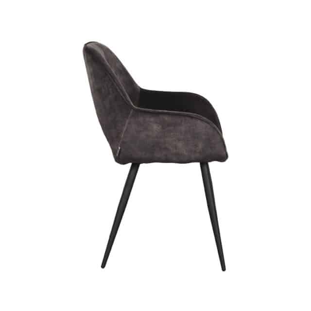 Eetkamerstoel Fer 8211 Antraciet 8211 Velours 8211 Label51 8211 Rhb Home Amp Living
