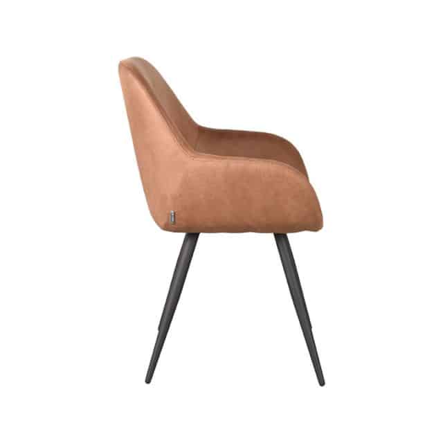 Eetkamerstoel Fender 8211 Cognac 8211 Microfiber 8211 Label51 8211 Rhb Home Amp Living