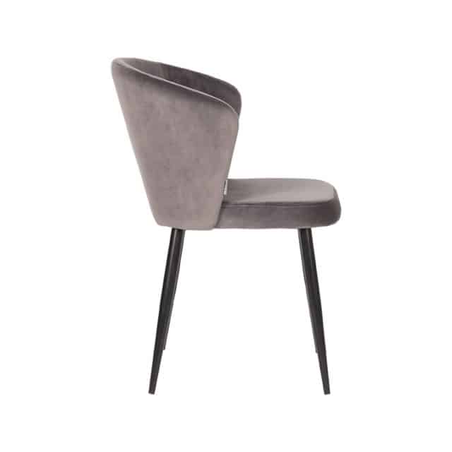 Eetkamerstoel Wave 8211 Grijs 8211 Fluweel 8211 Label51 8211 Rhb Home Amp Living