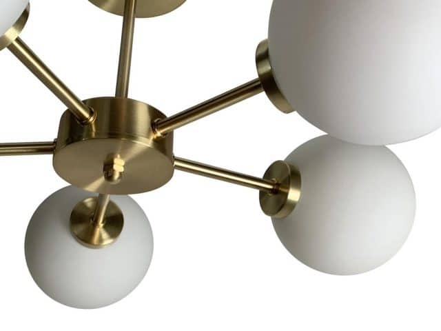 Hanglamp Edmond 8211 Satin Goud 8211 Rond 5 Lampen 8211 Opjet 8211 Rhb Home Amp Living