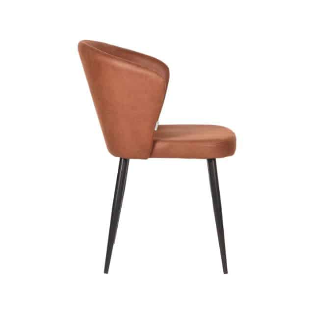 Eetkamerstoel Wave 8211 Cognac 8211 Microfiber 8211 Label51 8211 Rhb Home Amp Living