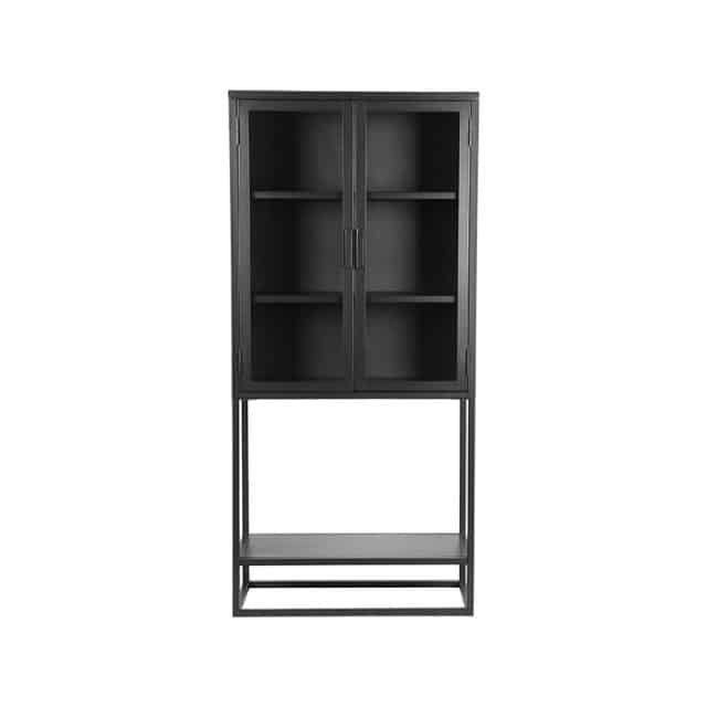 Vitrinekast Level 8211 Zwart 8211 Metaal 8211 70x35x150 Cm 8211 Label51 8211 Rhb Home Amp Living