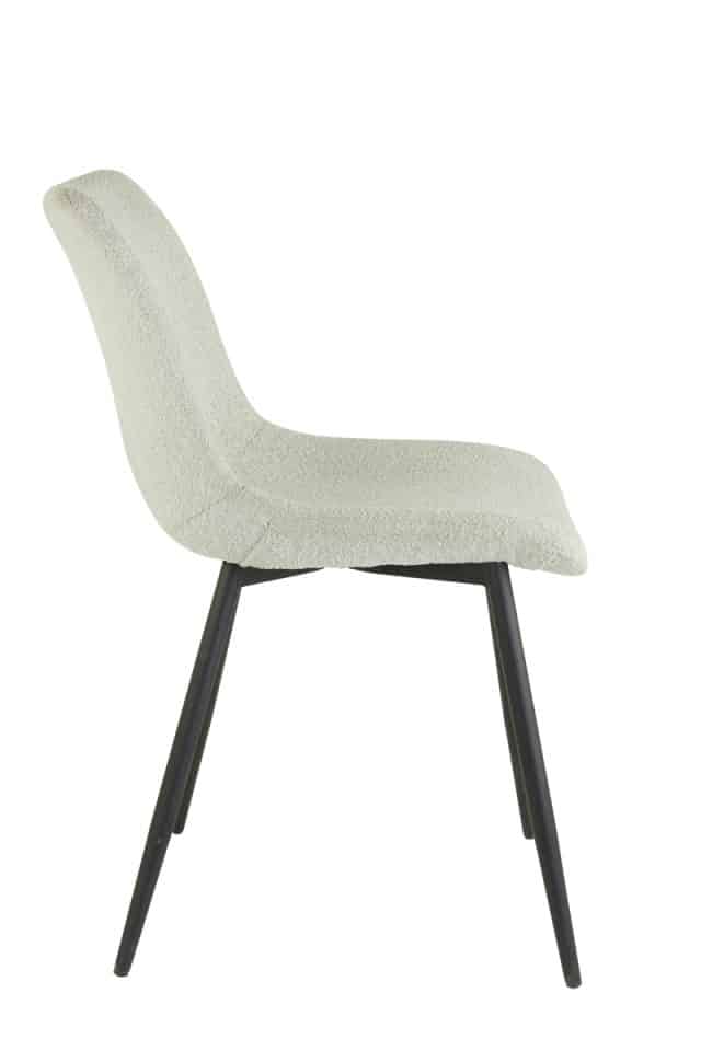 Eetkamerstoel Kate 8211 58 5 215 47 5 215 82 5 Cm 8211 Boucl Crme Zwart 8211 Rhb Home Amp Living