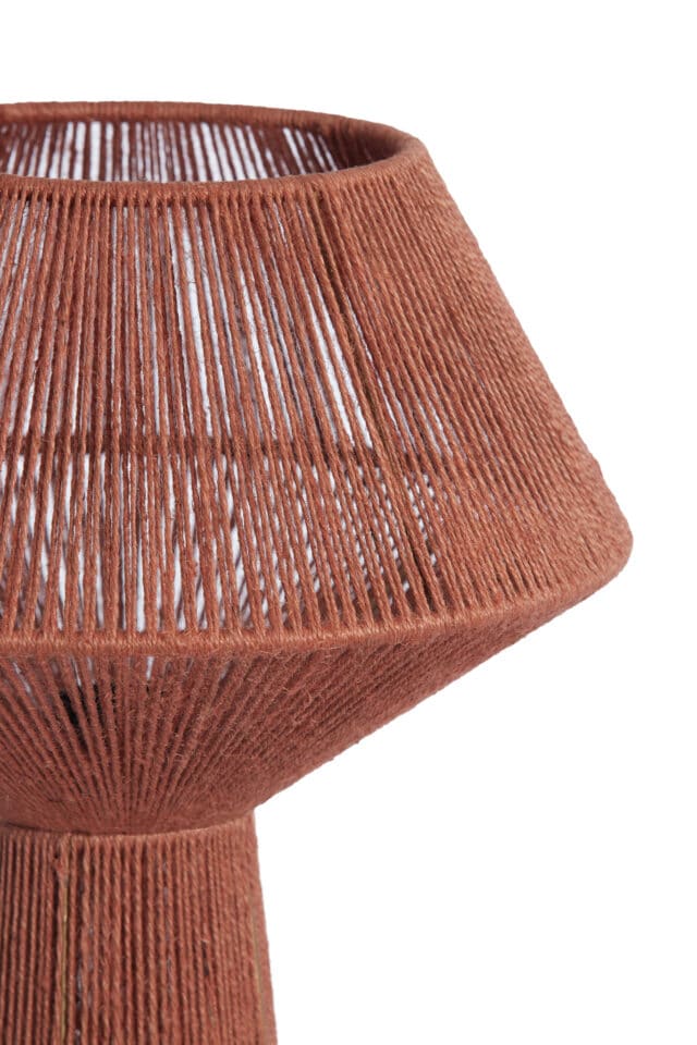 Tafellamp Fugia 8211 36 215 57 Cm 8211 Jute 8211 Baksteenrood 8211 Rhb Home Amp Living