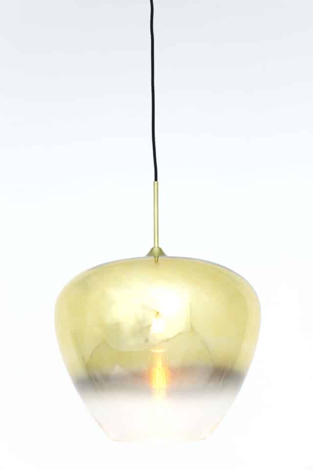Hanglamp Mayson 8211 40 215 34 Cm 8211 Glas Goud Helder Goud 8211 Rhb Home Amp Living