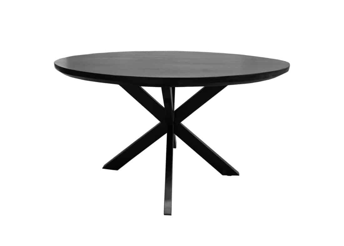 Eetkamertafel Jesper 8211 Rond 8211 Zwarte 130cm 8211 Rhb Home Amp Living