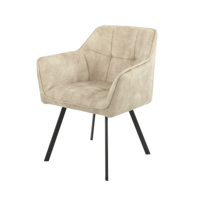 Eetkamerstoel Emma 8211 Fluweel Taupe 8211 Rhb Home Amp Living