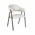 Eetkamerstoel Lowen - Ivoor - Bouclé - Label51 - RHB Home & Living