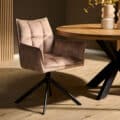 Eetkamerstoel Dani - Fluweel Beige - RHB Home & Living