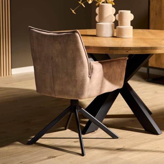 Eetkamerstoel Dani 8211 Fluweel Beige 8211 Rhb Home Amp Living