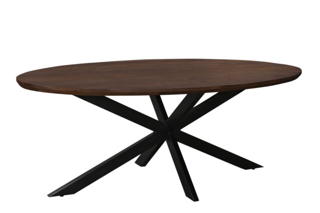 Eetkamertafel Jesper 8211 Ovaal 8211 Bruin 8211 240 Cm 8211 Rhb Home Amp Living