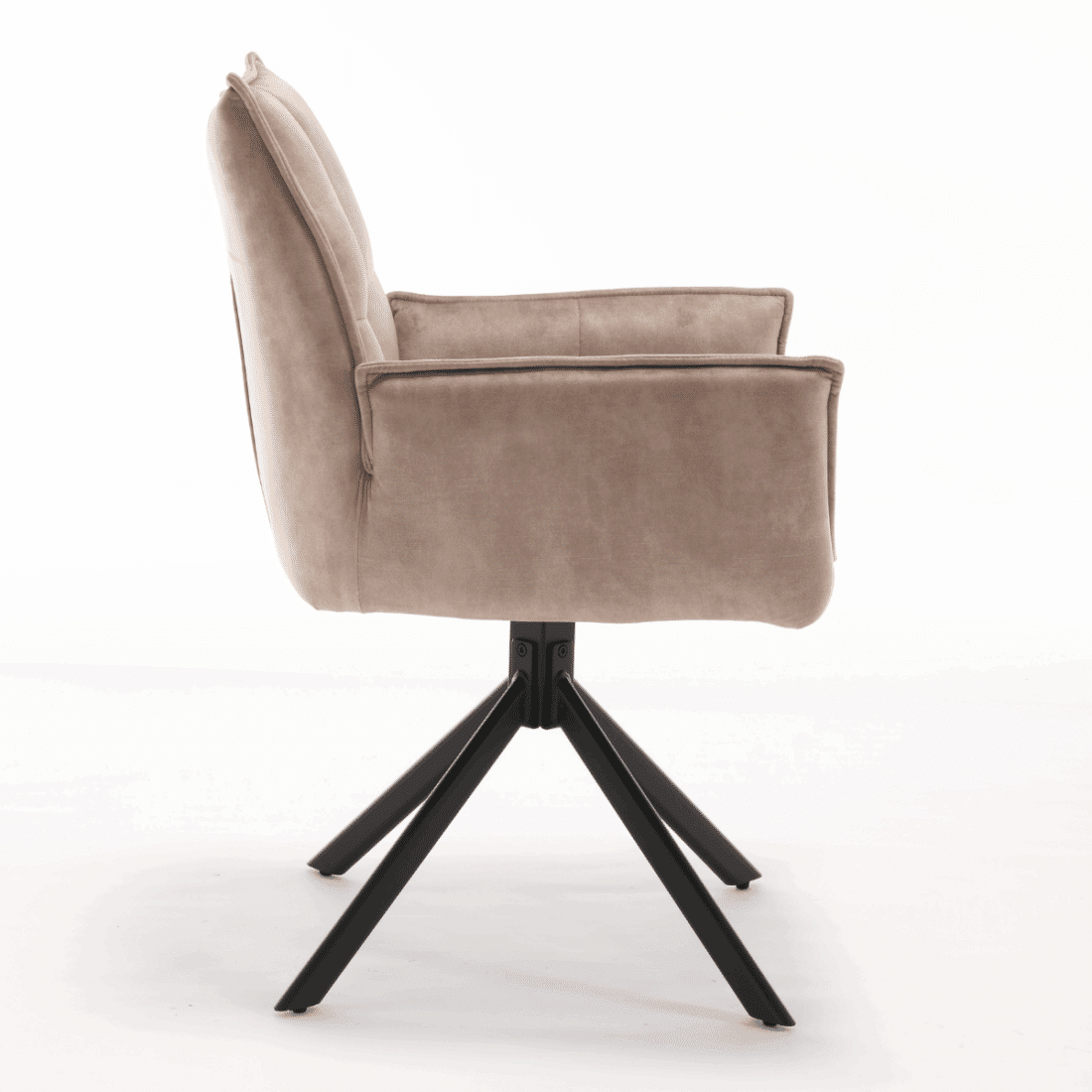 Eetkamerstoel Dani 8211 Fluweel Beige 8211 Rhb Home Amp Living