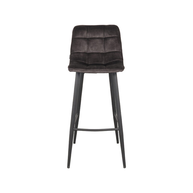 Barkruk Jelt 8211 Antraciet 8211 Velours 8211 Zithoogte 78 8211 Label51 8211 Rhb Home Amp Living