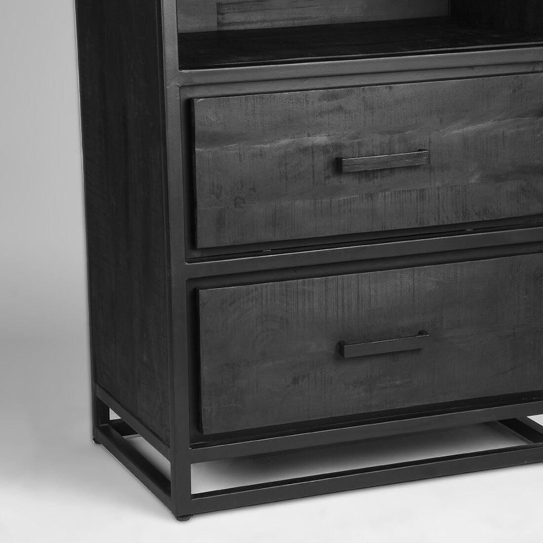 Boekenkast Chili 8211 Zwart 8211 Mangohout 8211 Label51 8211 Rhb Home Amp Living