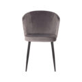 Eetkamerstoel Wave - Grijs - Fluweel - Label51 - RHB Home & Living
