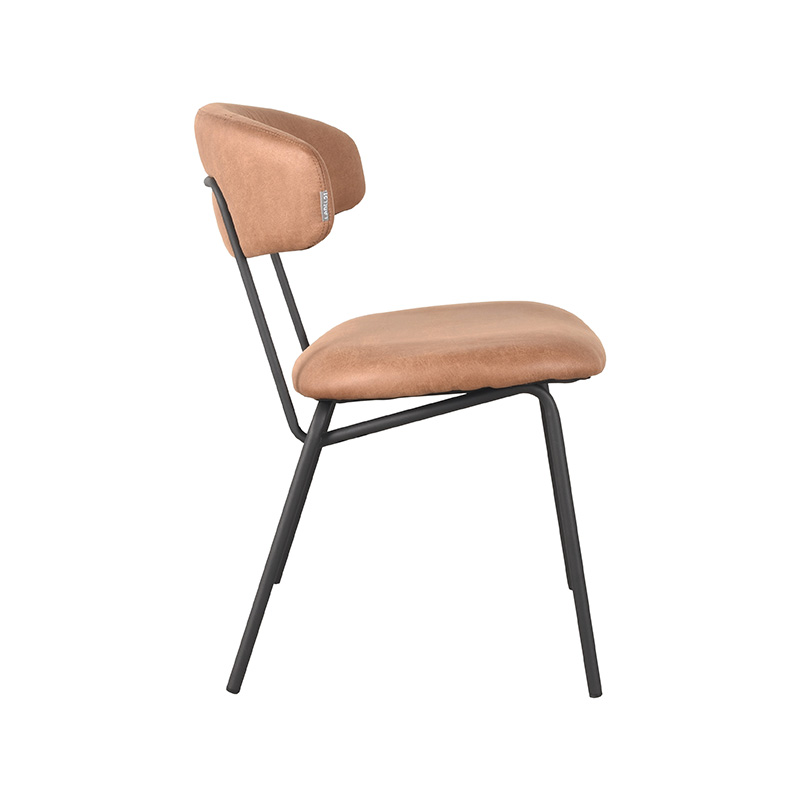 Eetkamerstoel Zack 8211 Cognac 8211 Microfiber 8211 Rhb Home Amp Living