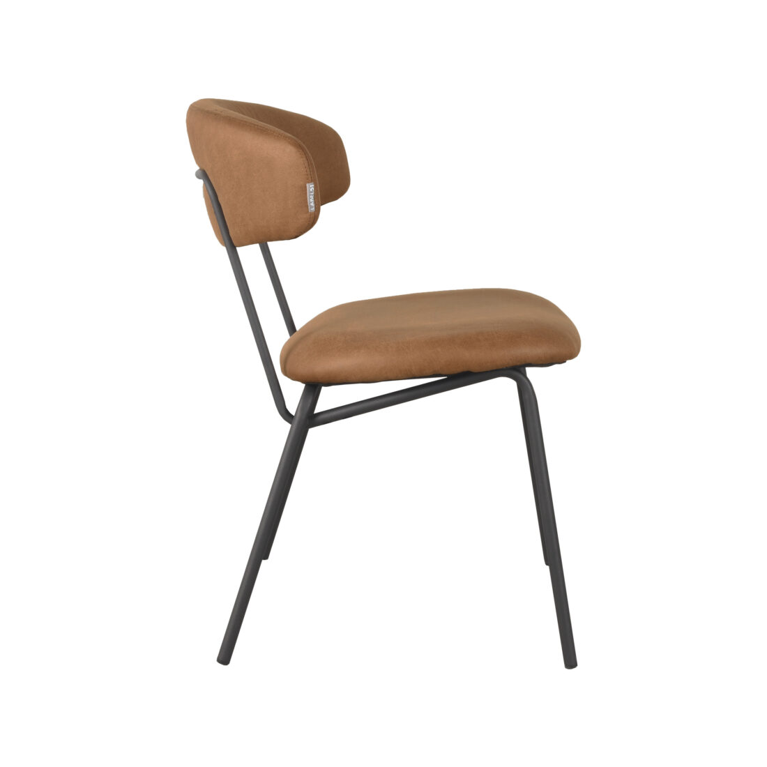 Eetkamerstoel Zack 8211 Cognac 8211 Microfiber 8211 Rhb Home Amp Living