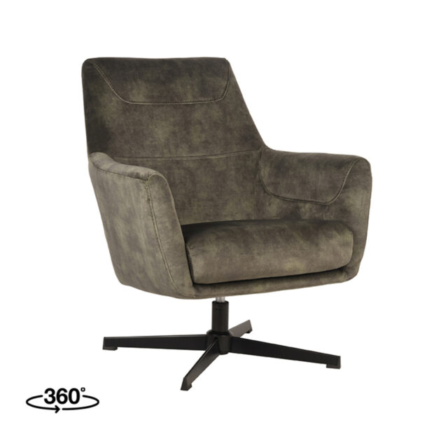 Fauteuil Toby 8211 Hunter 8211 Velours 8211 Label51 8211 Rhb Home Amp Living