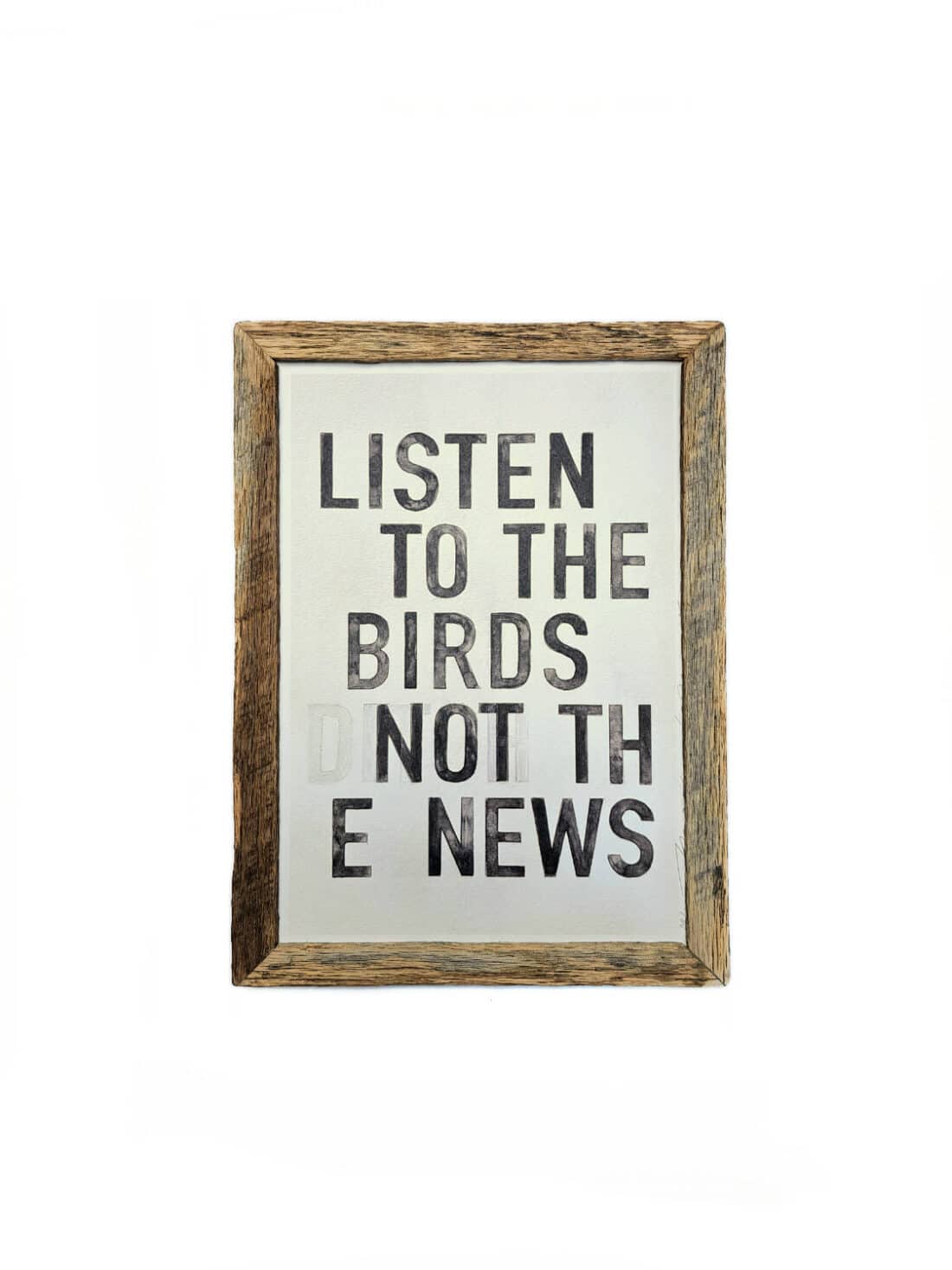 Birds Barnwood Fotokader - Robuust Maatwerk