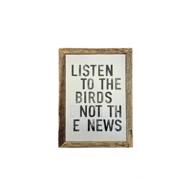 Birds Barnwood Fotokader - Robuust Maatwerk