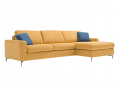 Slaapbank Lisbona met longchair met opbergvak voorstaand rechts
