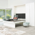Wall bed Loft with electrically adjustable floor