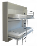Folding bed/Double bed cabinet in the bed position