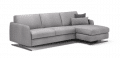 Corner sofa bed Selo with longchair with storage compartment at the front right