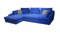 Zo ziet de hoekslaapbank Mithos er ingeklapt uit. Loungen maar !!