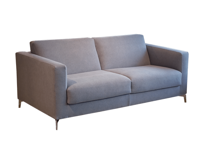 The sleek shape of the sofa bed Richard