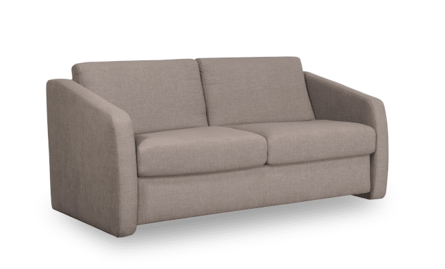 In gray, the Rondo sofa bed looks very different again