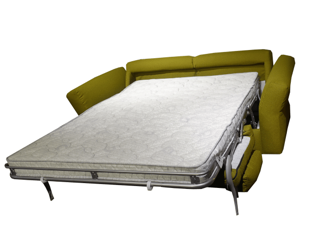 het uitgeklapte bed van de slaapbank Bold