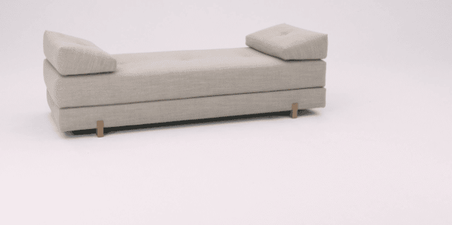 As a sofa, the Sigmund sofa bed can also be used as a divan