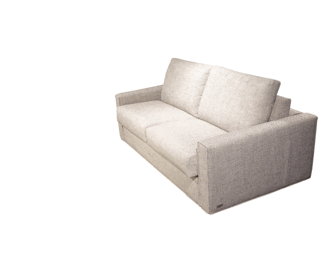 In this way, the Brad sofa bed unfolds from sofa to bed and back again
