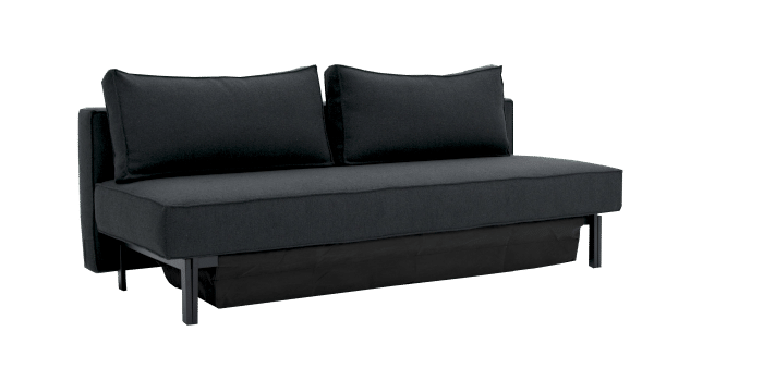 In the offer fabric you see here the sofa bed Sly black bouclé 140x200