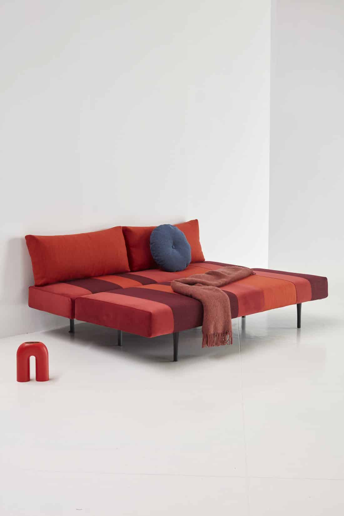 Conlix Patchwork Red Sofa Bed E6 Web
