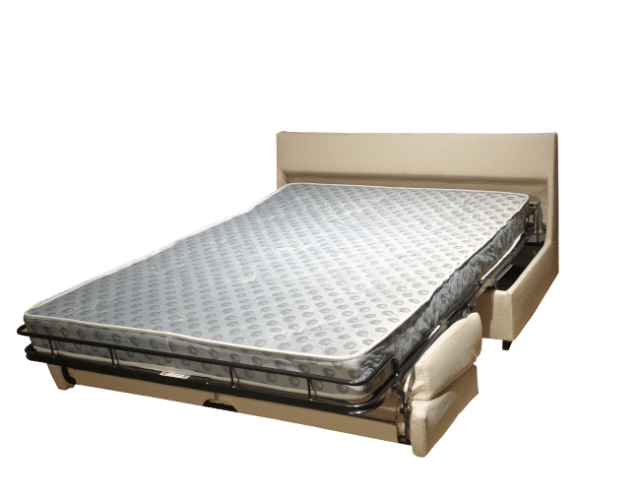 met een pocketveringmatras op de lattenbodem heeft u een perfect bed bij de slaapbank BK-117