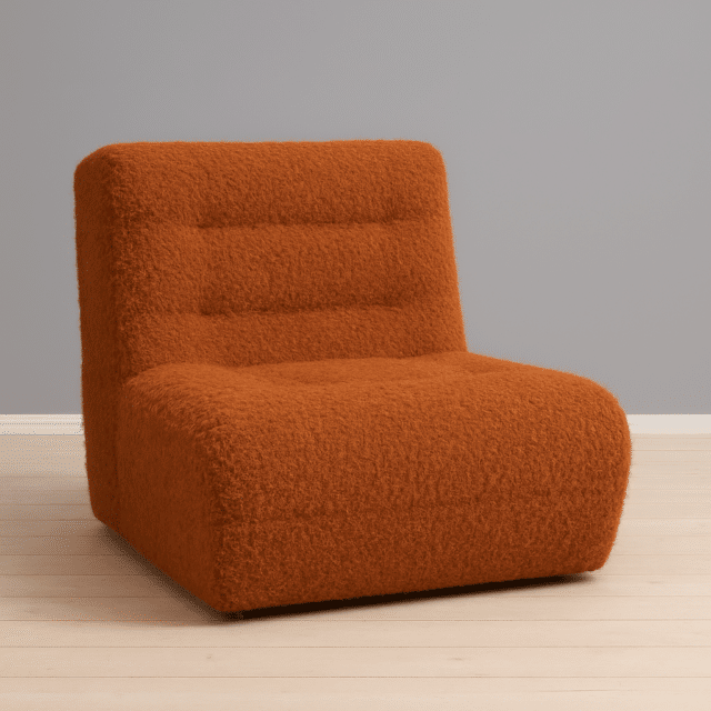 In this 'Teddy bear' fabric, the Vanja sleeping chair looks wonderfully inviting.