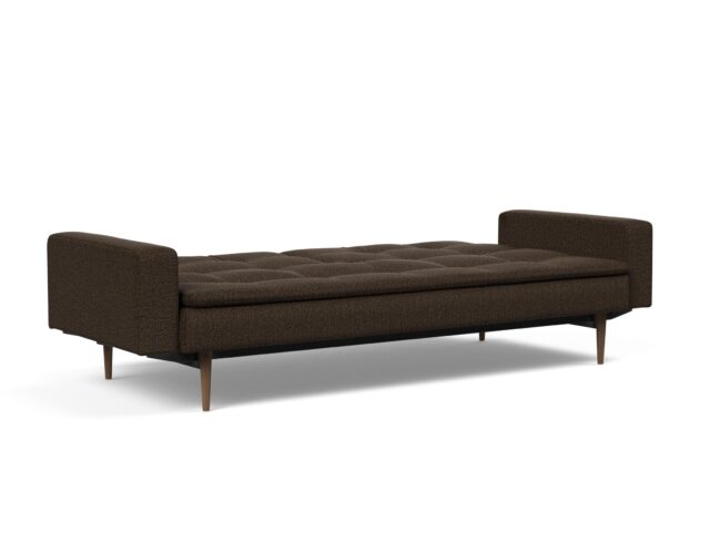 Dublexo Styletto Sofa Bed Dark Wood With Arms 358 P8 Web