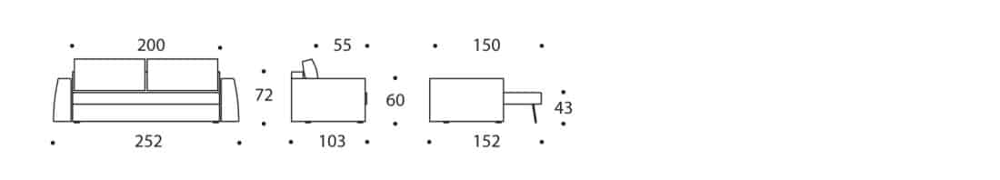 Cone Sofa Bed Icon