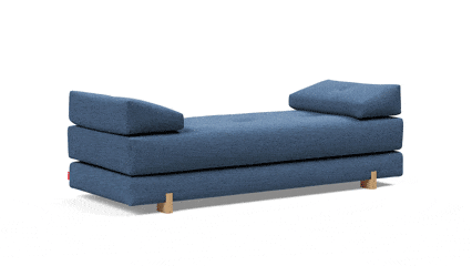 Innovation Slaapbank Sigmund Oak Blauw Innovation Slaapbank Sigmund Oak Blauw