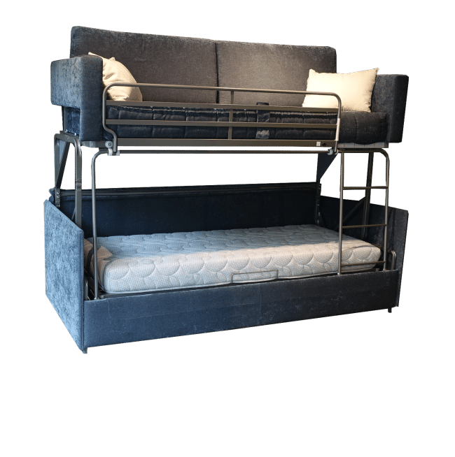 The Two Beds on Top of Each Other of the Stacking Sofa Bed Coupe