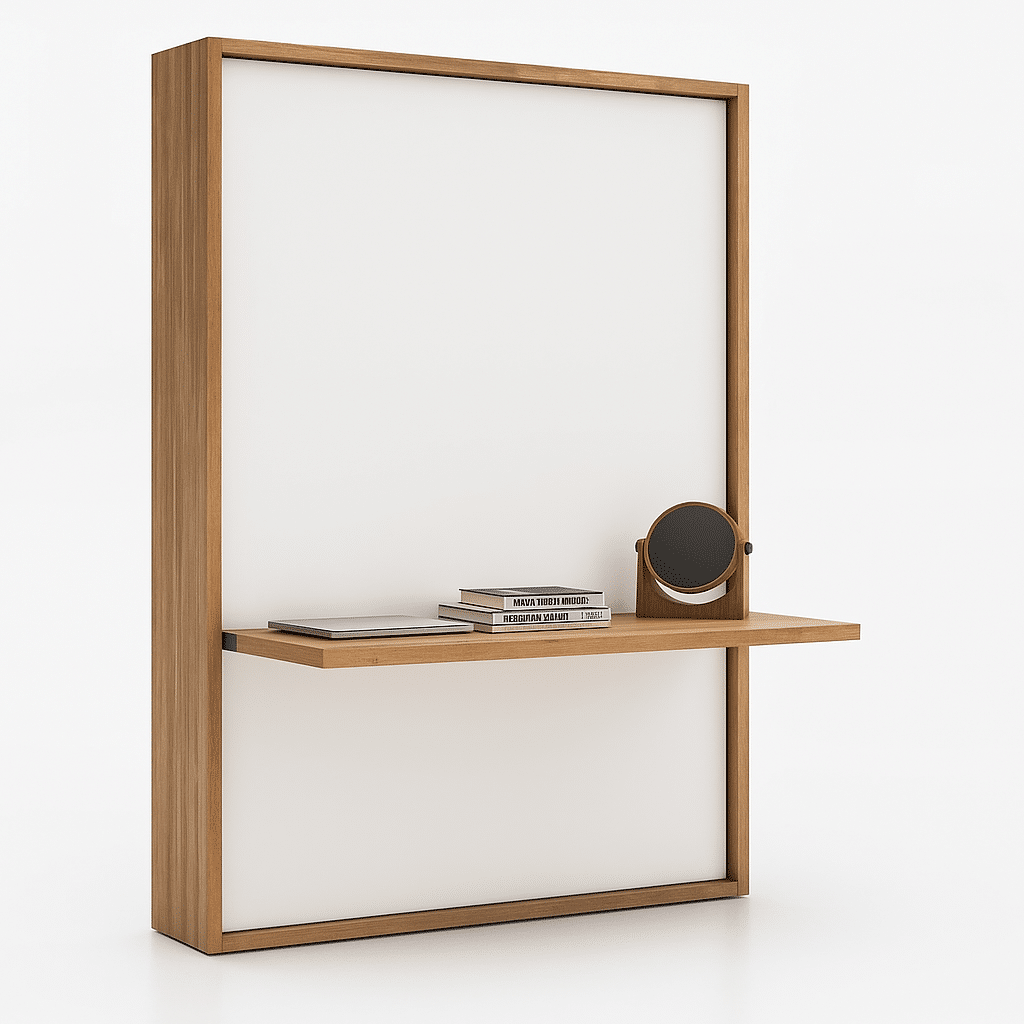 Bed cupboard Easy V with Desk