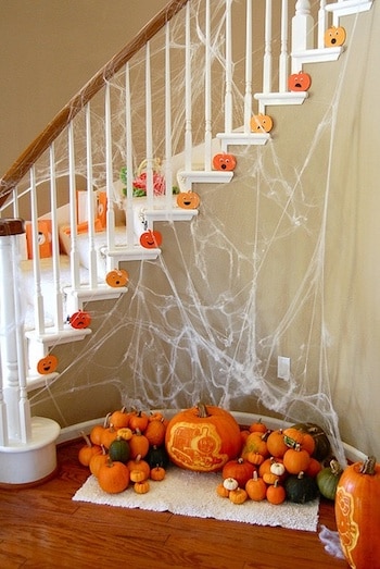 herfst decoratie,herfst trap,halloween versiering