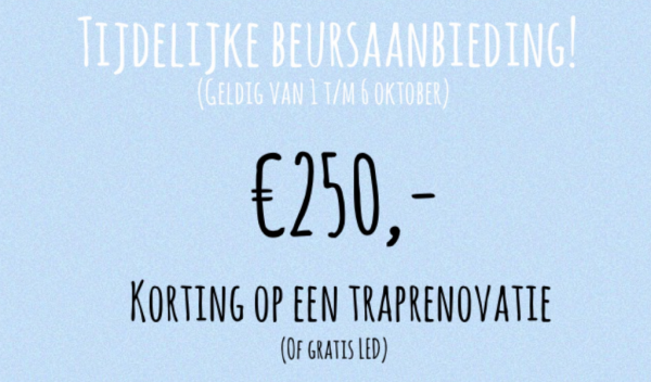 tijdelijke beursaanbieding,vt wonen en design beurs