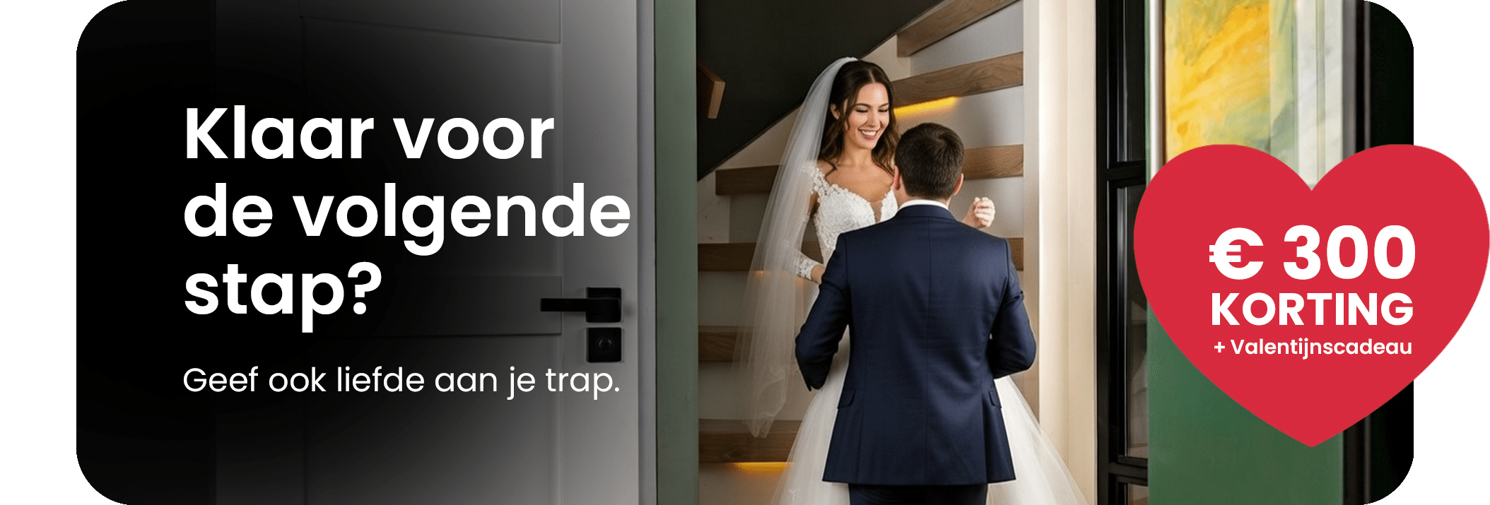 Stairz traprenovatie valentijnsactie