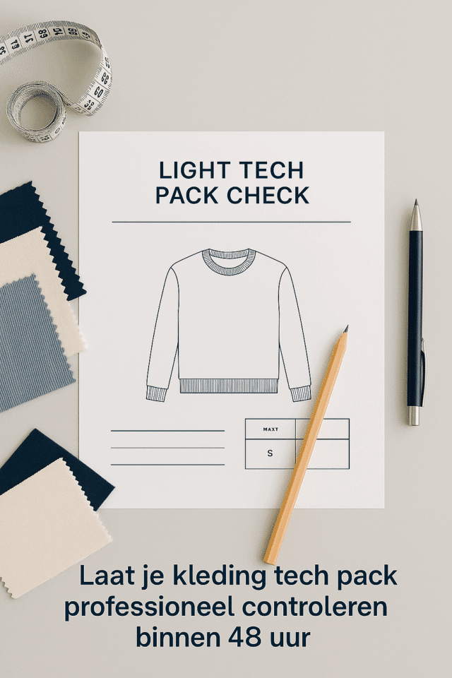 Light Tech Pack Check Laat Je Kleding Tech Pack Professioneel Controleren Binnen 48 Uur