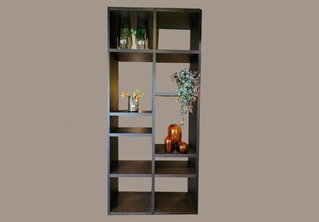 Vakkenkast Roomdivider Zwart Hout Vakkenkast Roomdivider Zwart Hout