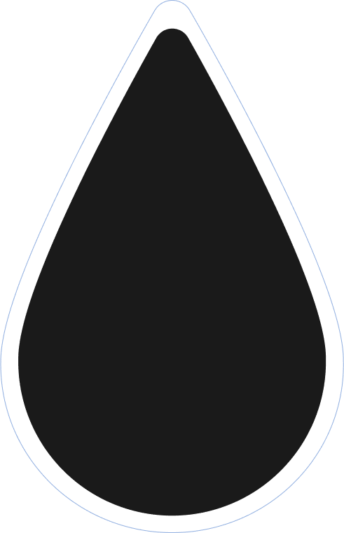 Goccia nera | Doccia a cascata